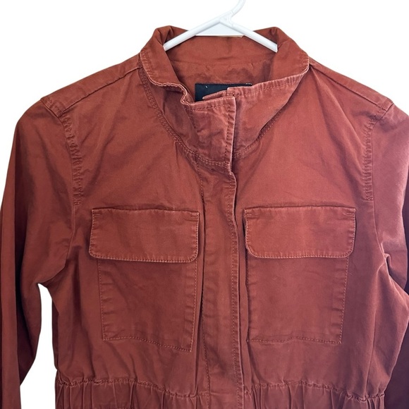 Banana Republic Lightweight Utility Jacket Rust Sz XS - Picture 6 of 10